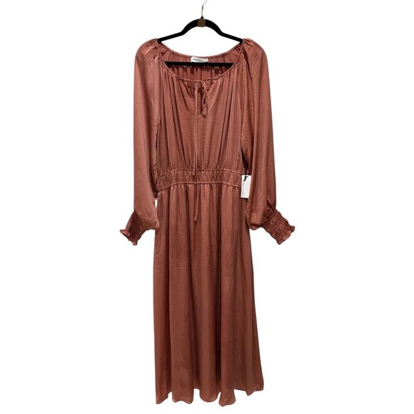 FLORET STUDIOS Women Long Burnt Apricot Dress XL - Picture 1 of 6